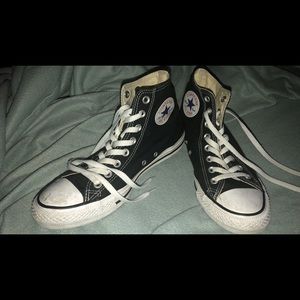 Converse Shoes - Converse High Top Black Mens 8 Women’s 10 Converse Shoes - Converse High Top Black Mens 8 Women’s 10